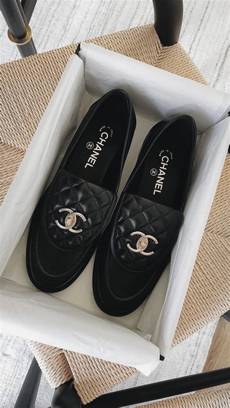 chanel quilted loafers sizing|Chanel platform loafers.